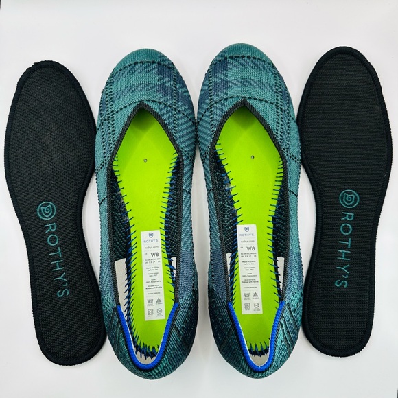 Retired Rothy’s The Flat in pine plaid - Picture 6 of 6